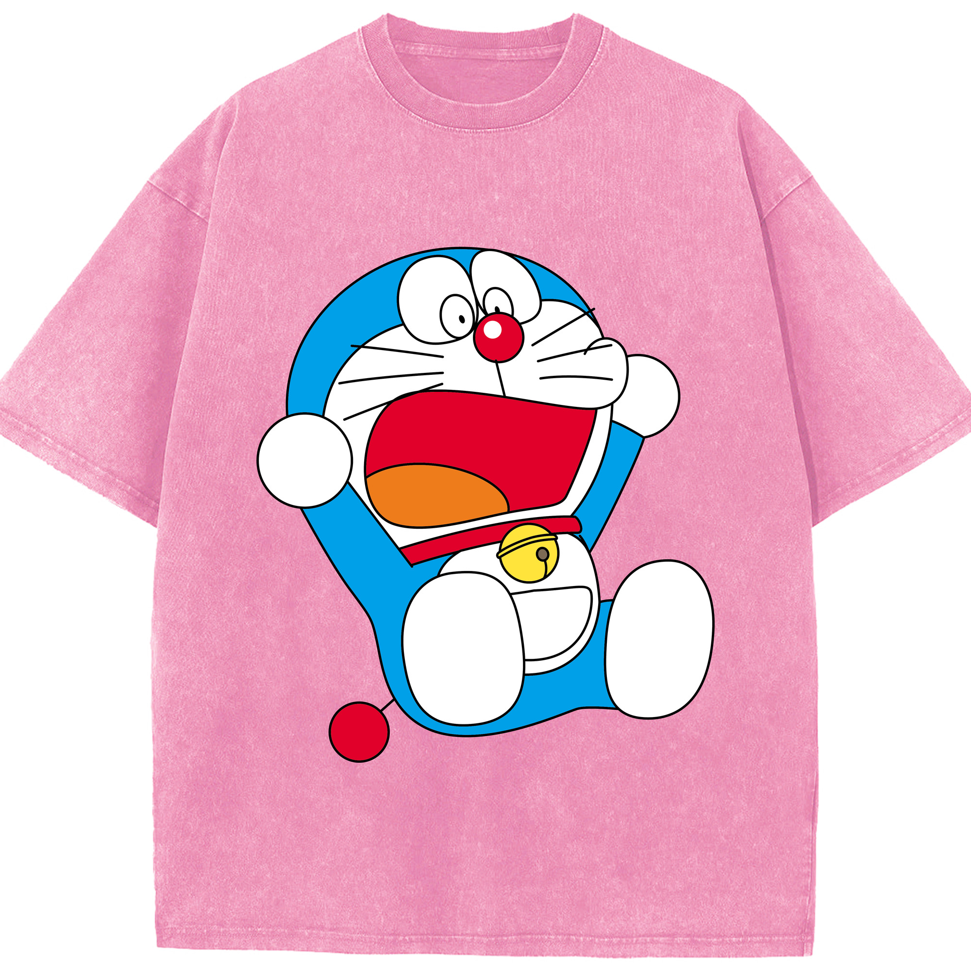 （画像用） ドラえもん Doraemon 綿100% ヴィンテージ風 半袖Tシャツ（フロントプリント）